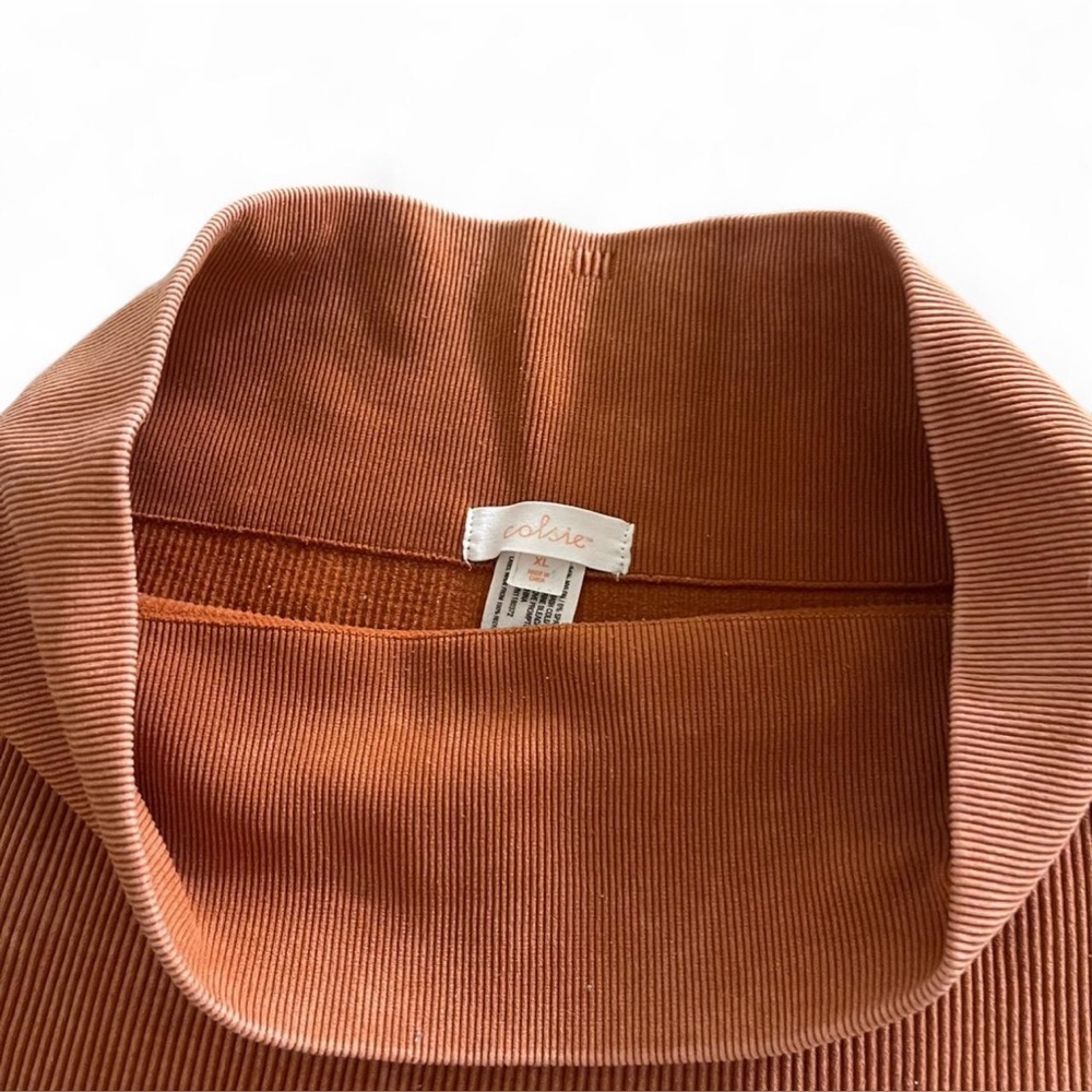 Colsie Kids Ribbed Tan Shorts - Picture 4 of 5